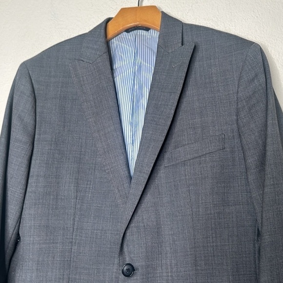 Banana Republic Wool Oversized Blazer In Gray Size Large - Picture 5 of 9